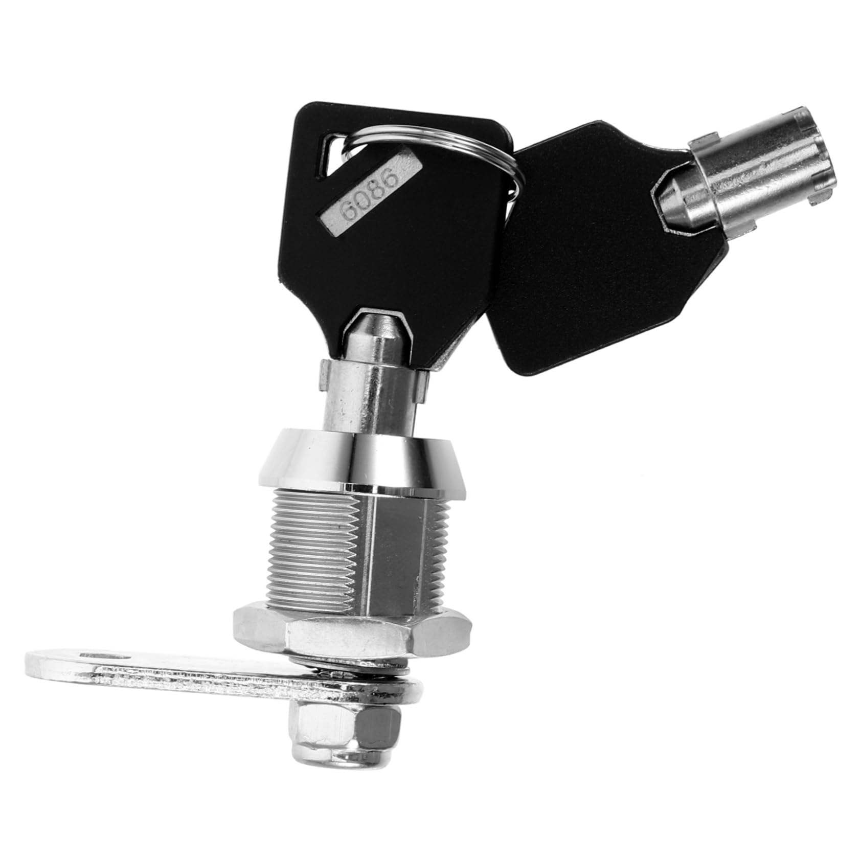 HOMSFOU 4sets Serratura Per Chiave Sicurezza Per Armadietti e Casette Postali Struttura Robusta Facile Installazione Per Utilizzo Versatile Cucina Garage e Camper
