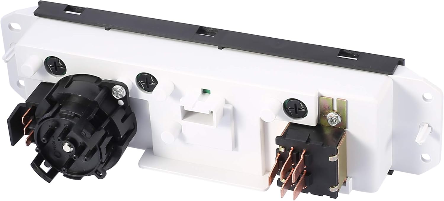 X AUTOHAUX HVAC Heater Climate Control Panel with Blower Motor Switch Air Conditioning Control Unit for Jeep Wrangler TJ 1999-2004 No.55037473AB BL101 HS-373