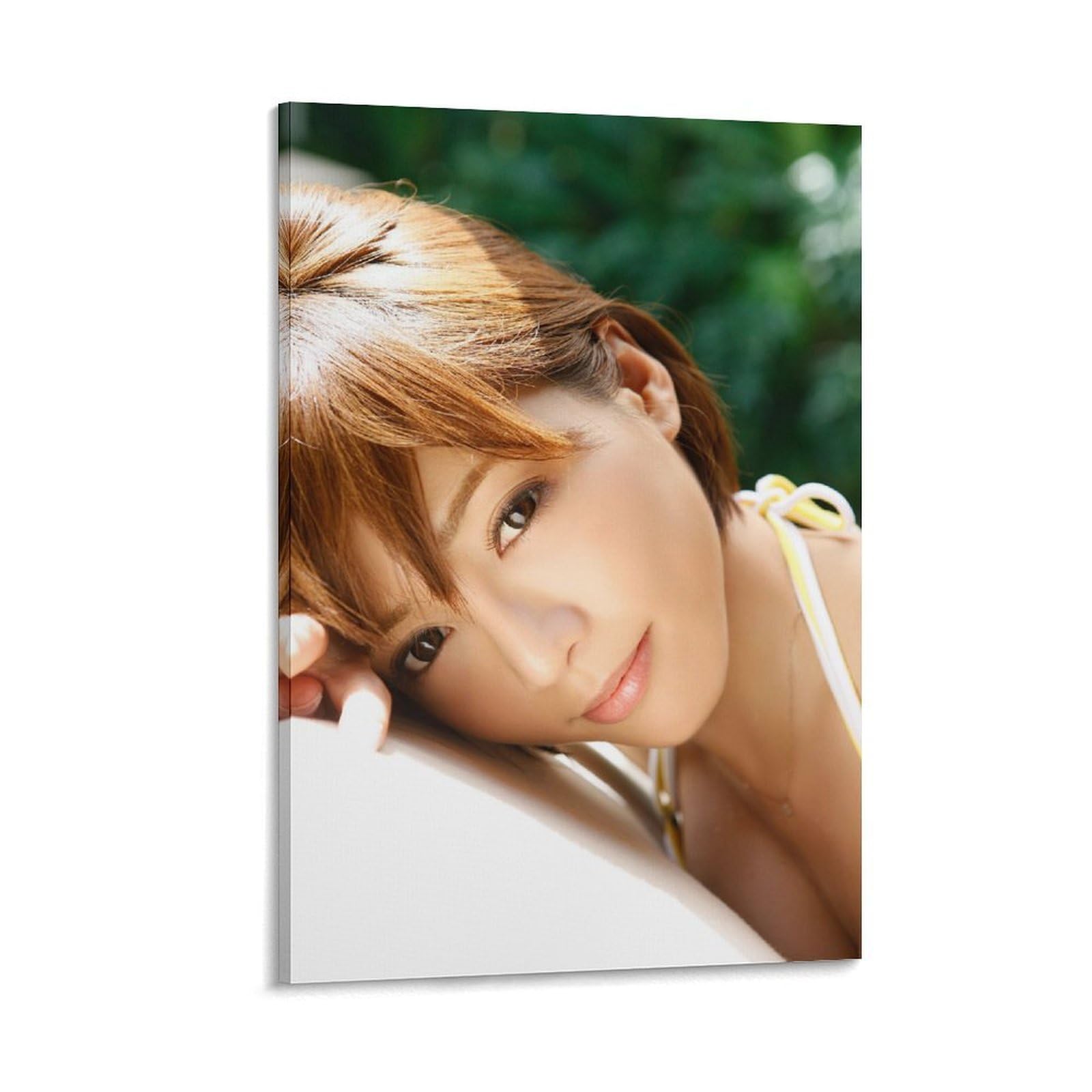 Amazon.co.jp: 釈由美子 キャンバスアートポスター 水着写真ポスター