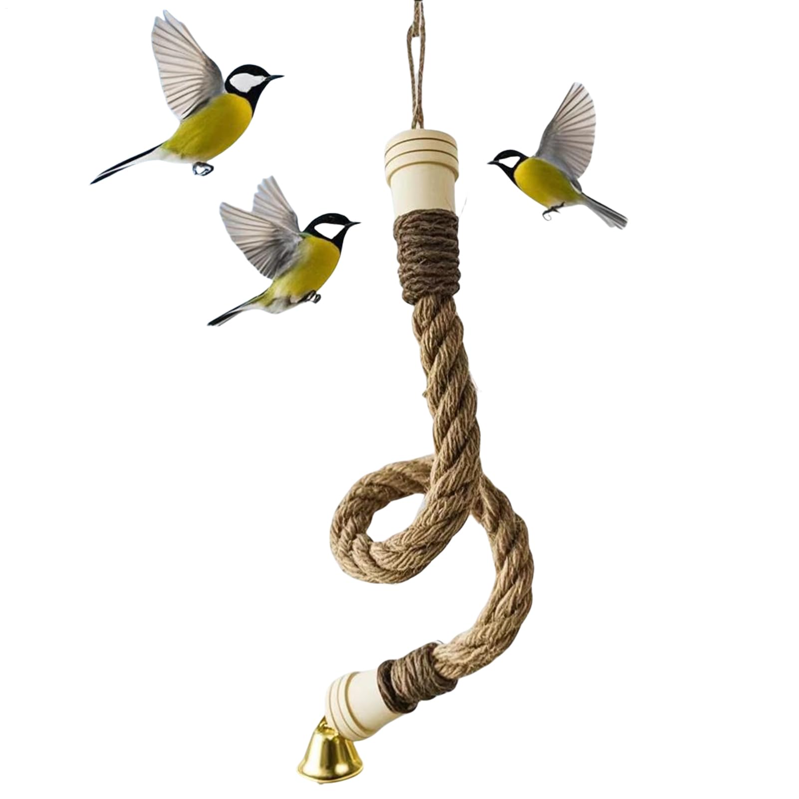 Bastoni da arrampicata per gabbie per uccelli – Altalena flessibile per voliera, balcone, terrazza, parrocchetti ondulati Conure