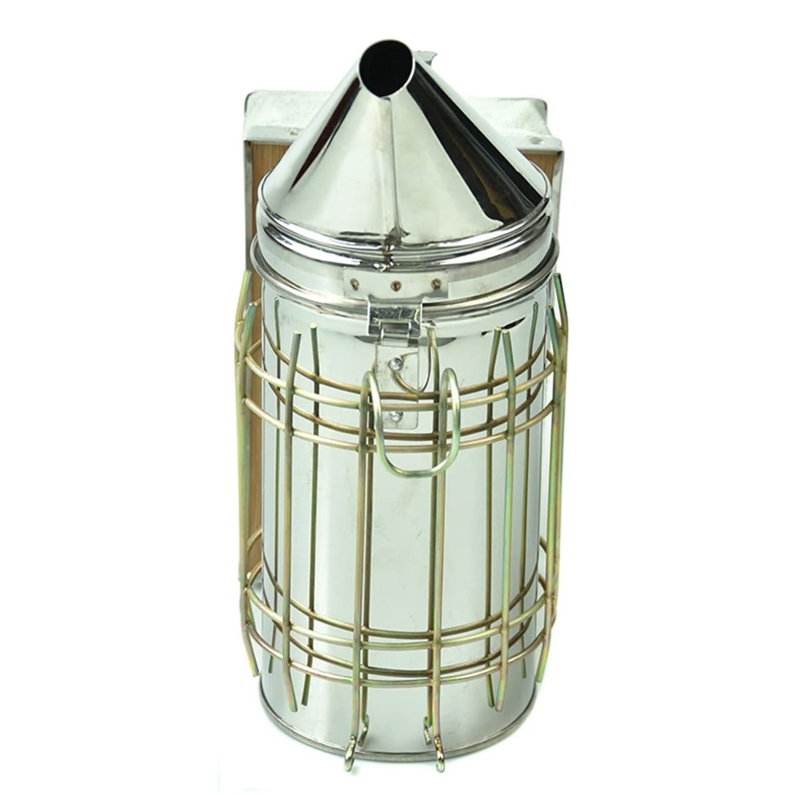 Dcdcd One Color 1Pc Manual Beekeeping Smoker Galvanized Metal Hive Tool Smoke Fumigation Machine For Honey Harvesting Inspection Size