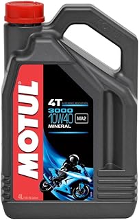 Motul 3000 4T 10W40 Mineralisches Motorenöl 4 Liter