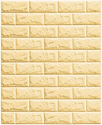 MMLLZEL - Papel tapiz autoadhesivo 3D, para sala de estar, dormitorio, habitación de los niños, papel de ladrillo, decoración del hogar (color