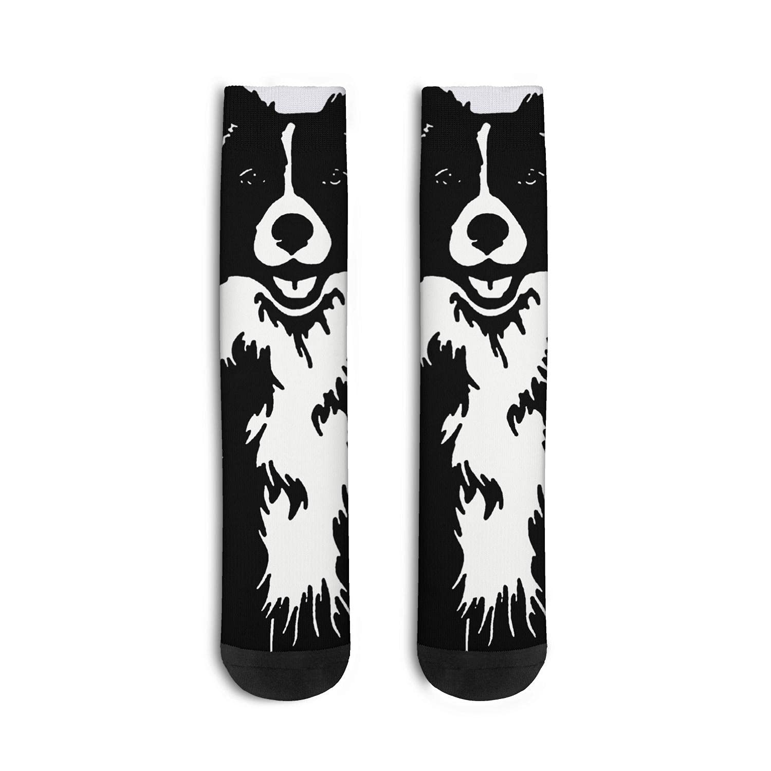 Crew Socks High Ankle Sports Socks Border Collie Comfort Socks Cute Novel Funny for Men?Women Gift