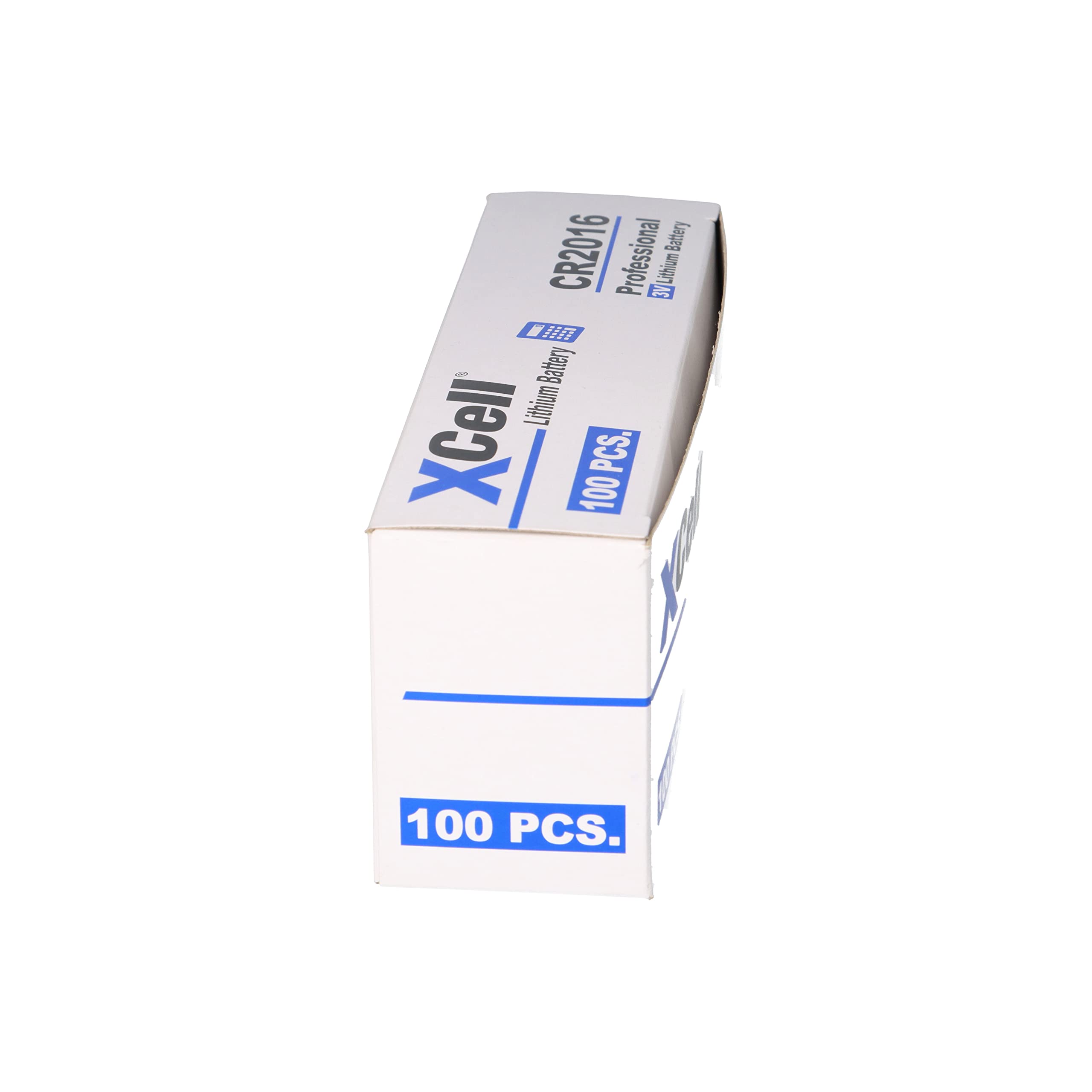 Lot de 100 piles bouton au lithium CR2016 3 V / 90 mAh (20 x 5) - Haute performance - Pour les applications professionnelles