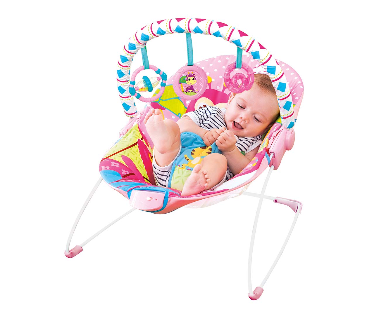 Mastela Soothing Vibration Bouncer Pink (6790) - Image 4 thumbnail