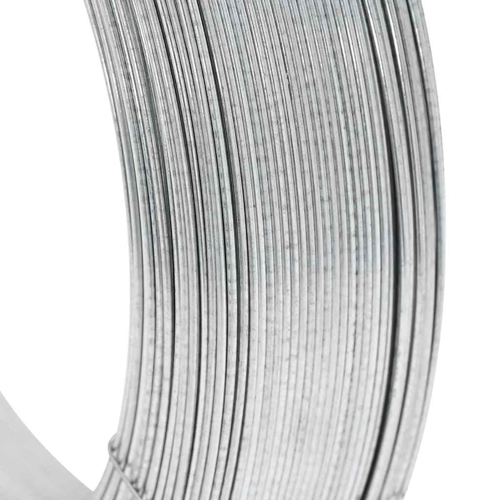 Fil de Tension, Fil de Acier Plastifié pour Clôture Jardin 250 m 2 mm Acier
