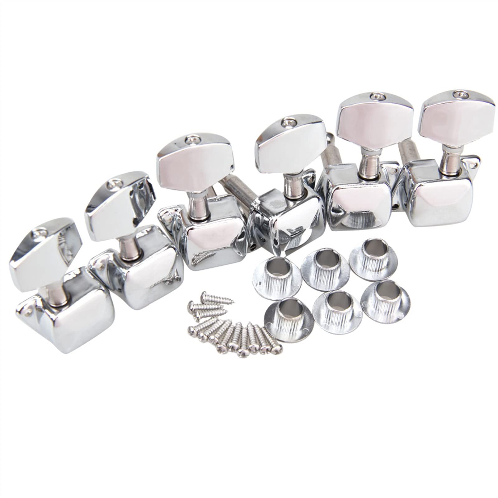 Tuner Mechaniken Knöpfe Gitarre 2 Farben 3x3 Semiklosed Tuning Pegs Machine Heads Für Gitarrenzubehör