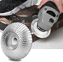 mewmewcat Rebolo de madeira,Lixar Escultura Carpintaria Ângulo Moagem Ferramenta Rotativa Disco Abrasivo Para Rebarbadora Rebarbadora de Carboneto de Tungstênio