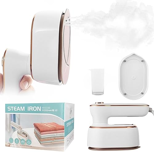 WuayMiy Vaporizador de hierro para ropa de viaje, vaporizador de ropa de 1000 W, 5S, calentamiento rápido, mini vaporizadores portátiles de mano