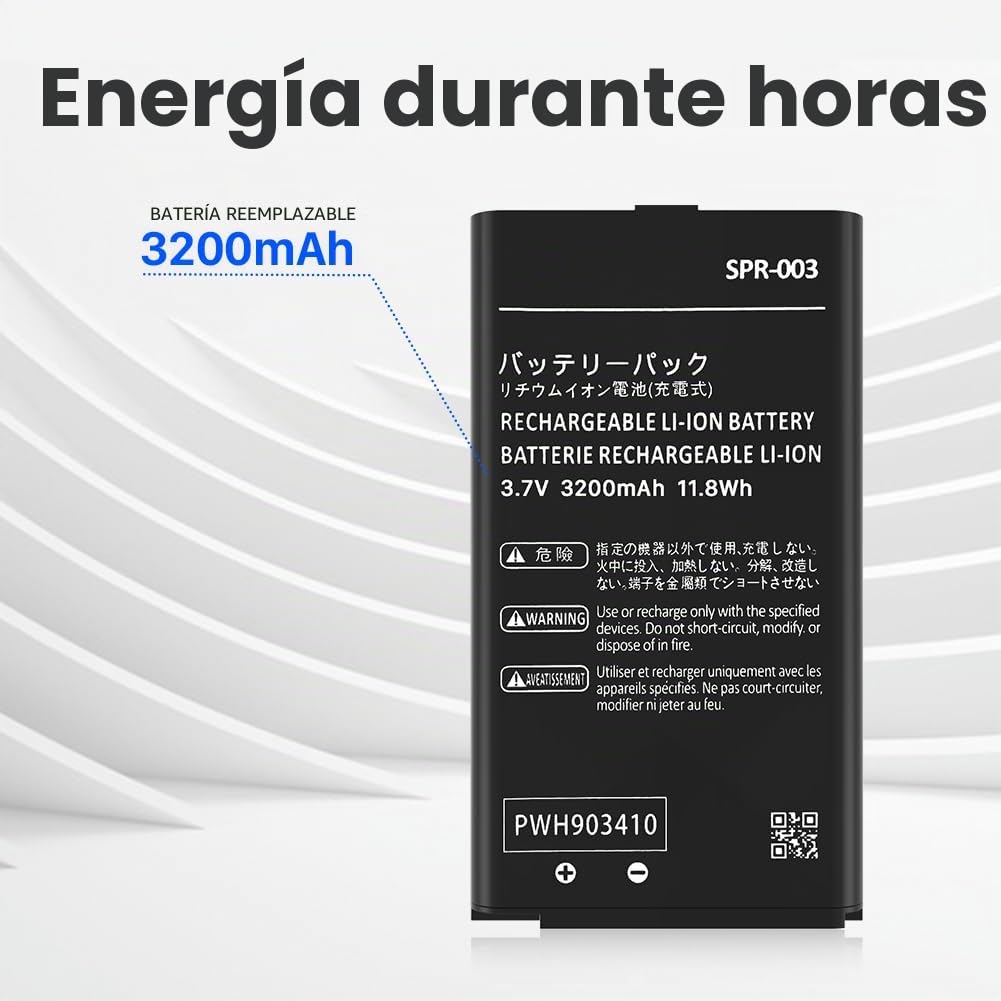 SPR-003 - Batería de repuesto para Nintendo 3DS XL 3DS LL SPR-003 SPR-003 y New 3DS XL RED-001 (2024)