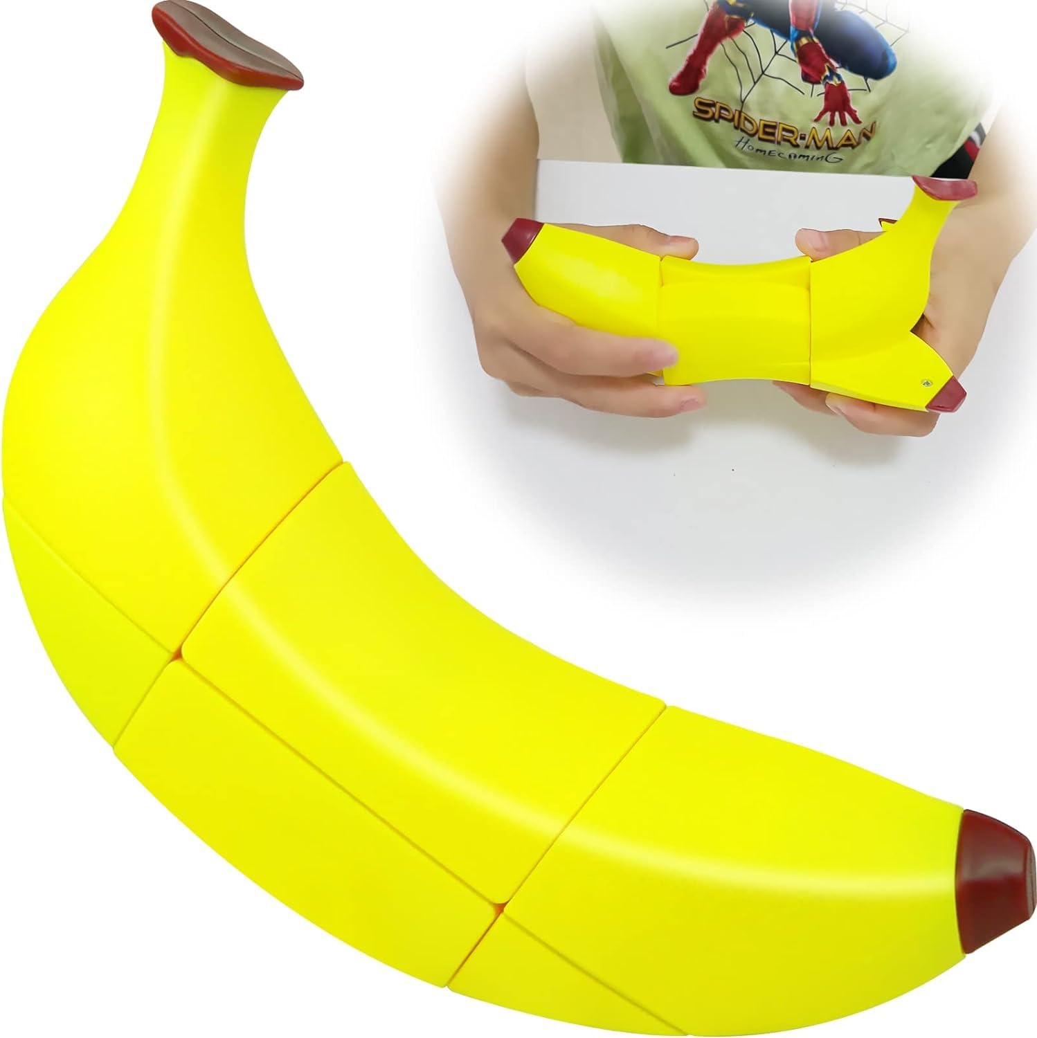 Bestie toys 3x3 Banana Fruit Magic Cube Puzzle 1:1 Realistic Fruit Learning Magic Cube Speed Cube Special-Shaped Puzzle Cube-image-13