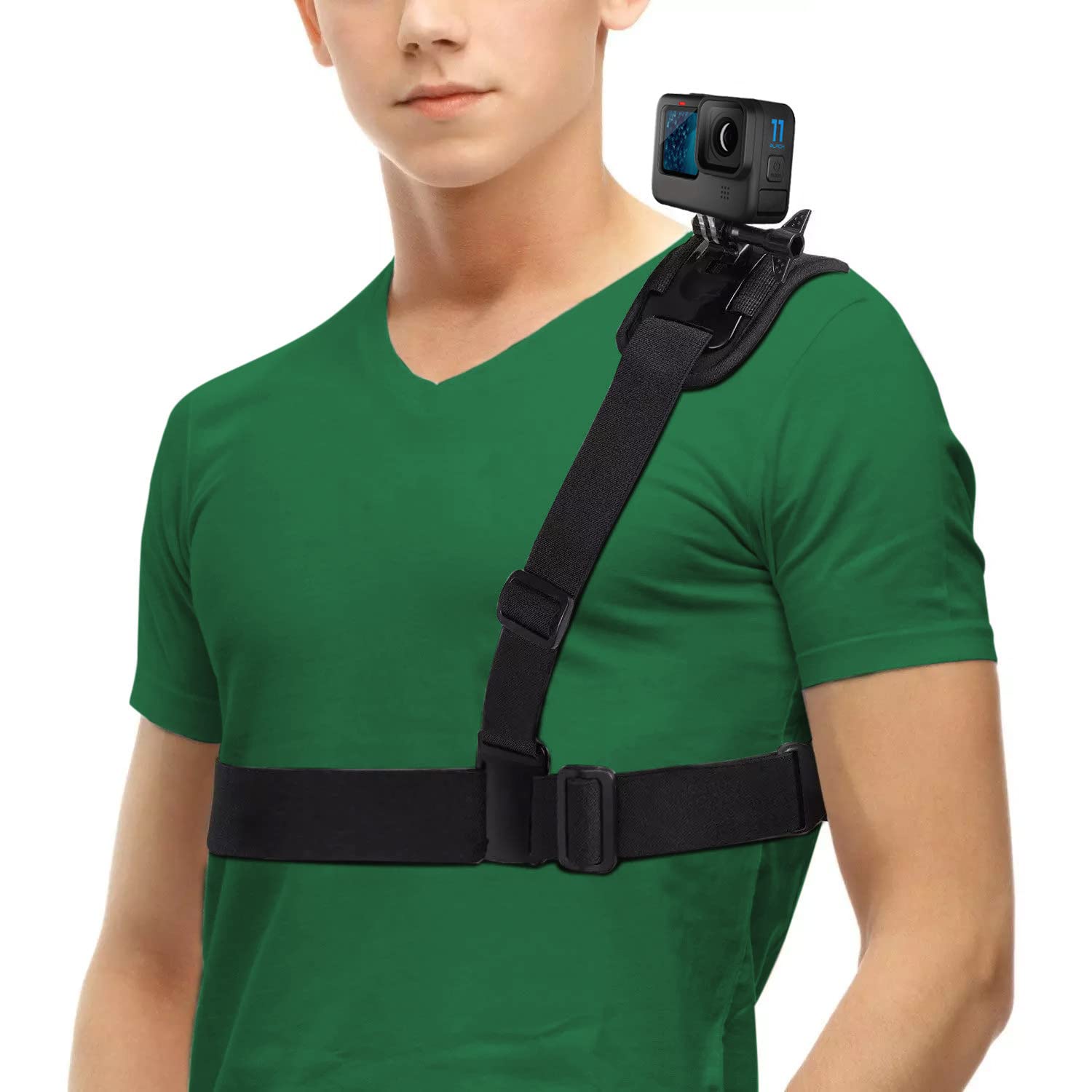 Photo 1 of Arkla Shoulder Strap Mount for GoPro, INSTA360, DJI & More Black