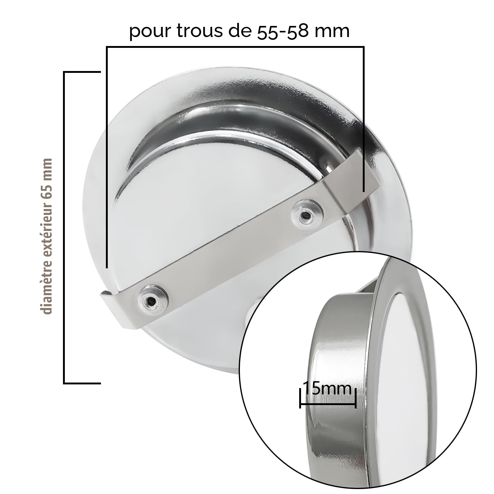 Spot Encastrable LED 12V Dimmable 3,5W 3000K Blanc Chaud 300LM Extra Plat, Plafonnier Pour Meuble Avec Câble de 2m, Lot de 3, Nickel