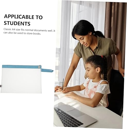 Miniatura 7 de MAGICLULU 2 unidades de contenedores de documentos de oficina, bolsas organizadoras para viajes, carpeta azul, bolsa de recibos, bolsa con