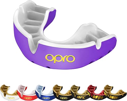 Vista 14 de OPRO Gold Level Mouth Guard - Moldable Mouthguard with Premium Comfort Fit, and Multi-Layer Protection for Boxing, MMA, Rugby, Hockey, and Football