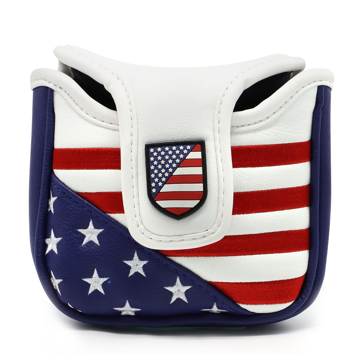 Funda para putter de golf de Estados Unidos con cierre magnético, fundas de cuero para palos de golf para la mayoría de marcas