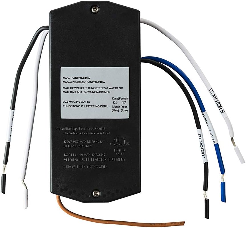 Universal Ceiling Fan Remote Control Kit with Receiver Replacement for Hampton Bay Harbor Breeze Hunter Timer LCD Display Temp 3-Speed FAN-9T L3HFAN-9T FAN-28R -Pikeman