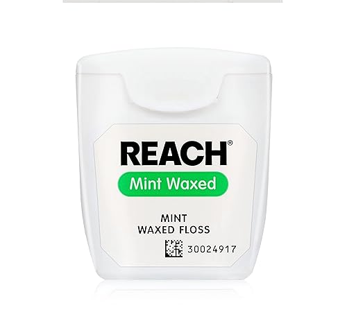 Miniatura 9 de REACH Hilo dental encerado, menta, removedor de placa para dientes, resistente a las trituraciones, el hilo dental se desliza suavemente, fácil