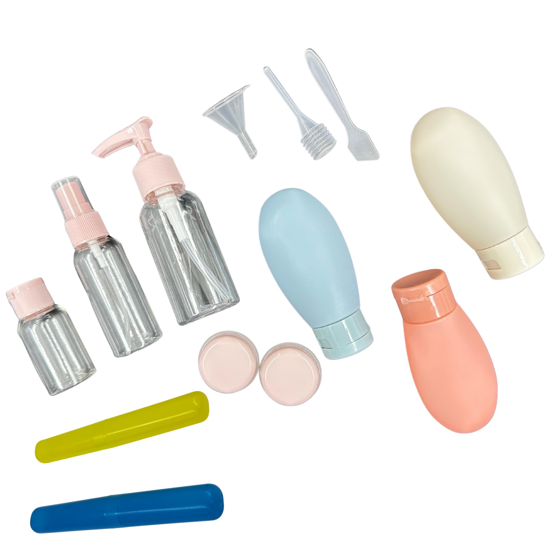 WoIot Pack of 11 Travel Bottles for Toiletries Travel Essentials for Women Toiletry Bottles for Travelling for Shampoo Cream Handwash Lotion Storage Bottle Accessories Women Men-image-26