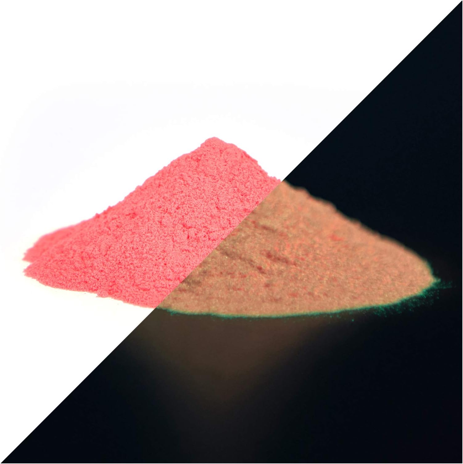 lumenticsafterglow powder, phosphorescent colour powder, red Self-illuminating UV glow powder, afterglow pigments, self-illuminating colour pigments, glow-in-the-dark (red/red).