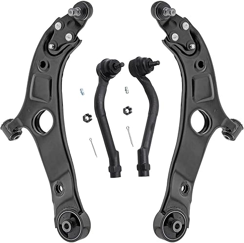 Miniatura 1032 de Detroit Axle - Kit de brazos de control delanteros de 4 piezas para Chevrolet Aveo Aveo5 Pontiac G3 Wave Wave5 Suzuki Swift+, 2 brazos de control