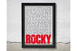 Rocky Acrylic Floating Framed Quote Wall Art