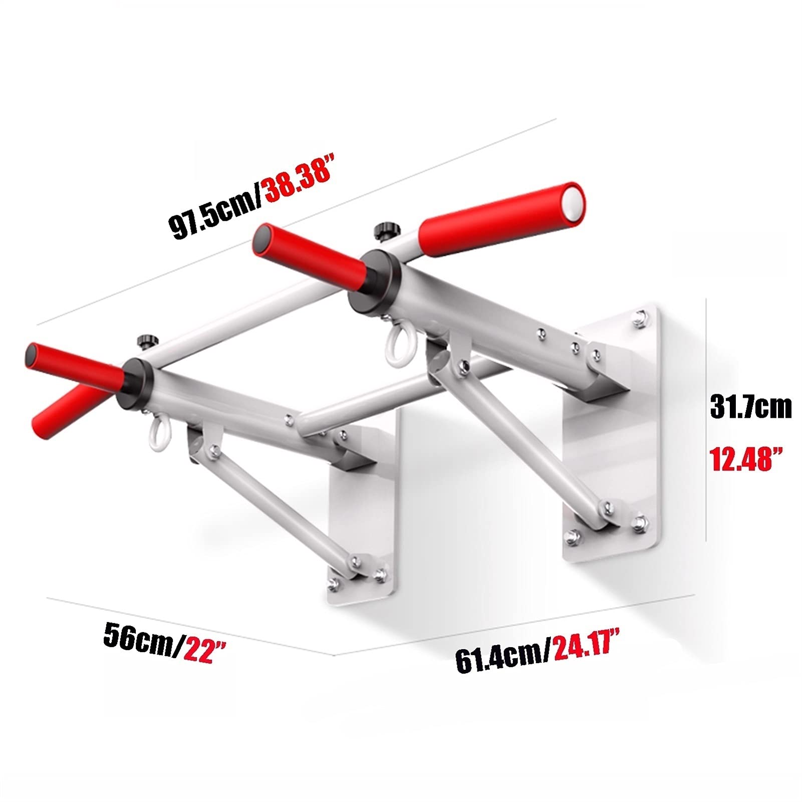 Pull Up Bar Home Gym Muscle Training Horizontal Bar, 63-74cm, 74-94cm