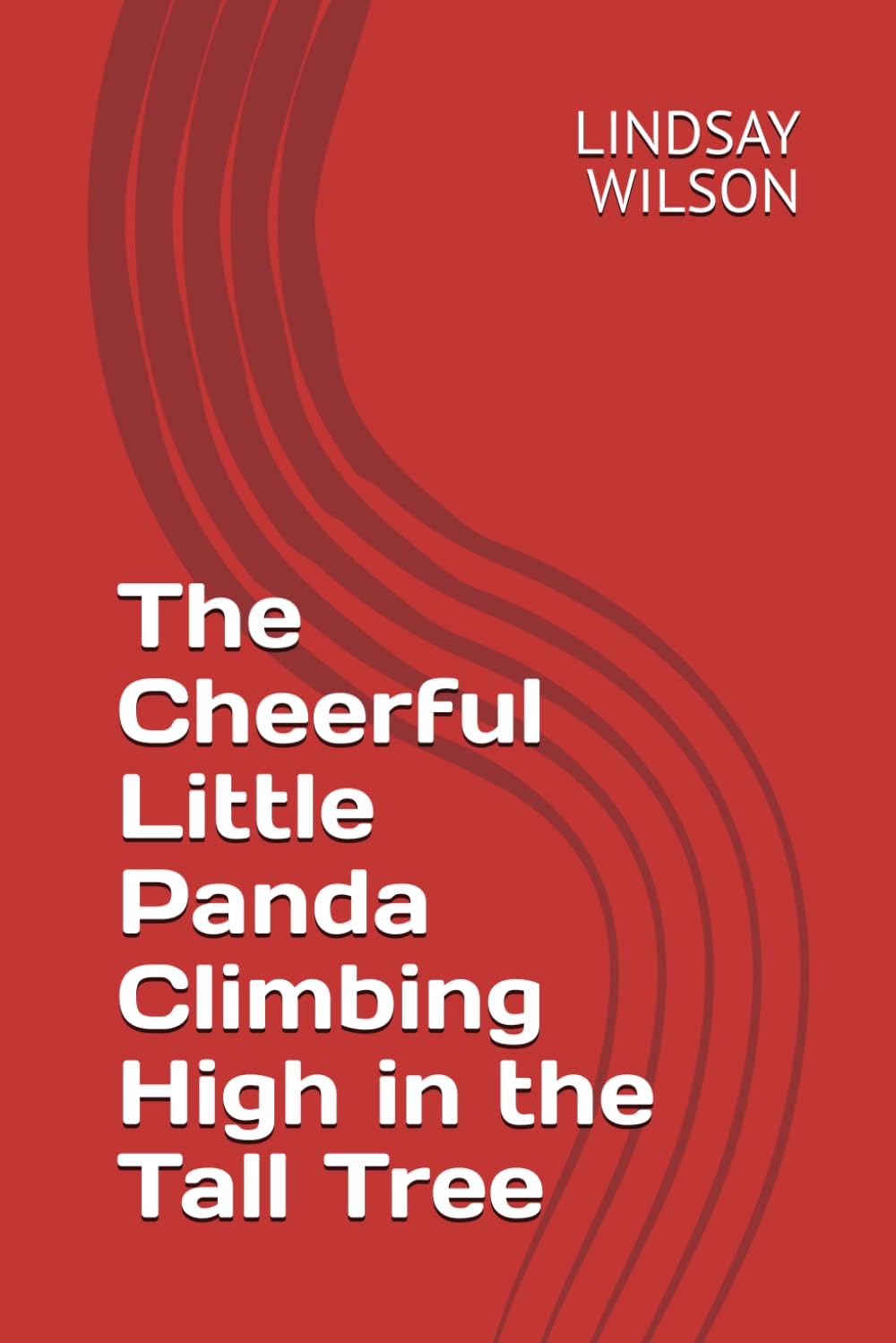 The Cheerful Little Panda Climbing High in the Tall Tree