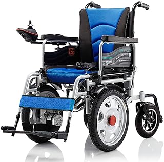 GJJY Silla De Ruedas Eléctrica, Silla De Ruedas Totalmente Automática, Plegado Ultra Fácil, Resistencia 15 Km, Seguro Y Fácil De Conducir