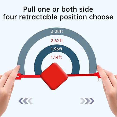 Miniatura 4 de Cable de carga tres en uno. Cable de carga 3 en 1 retráctil. Compatible con USB C (tipo C)Micro USBIP, compatible con teléfono, Android, tableta