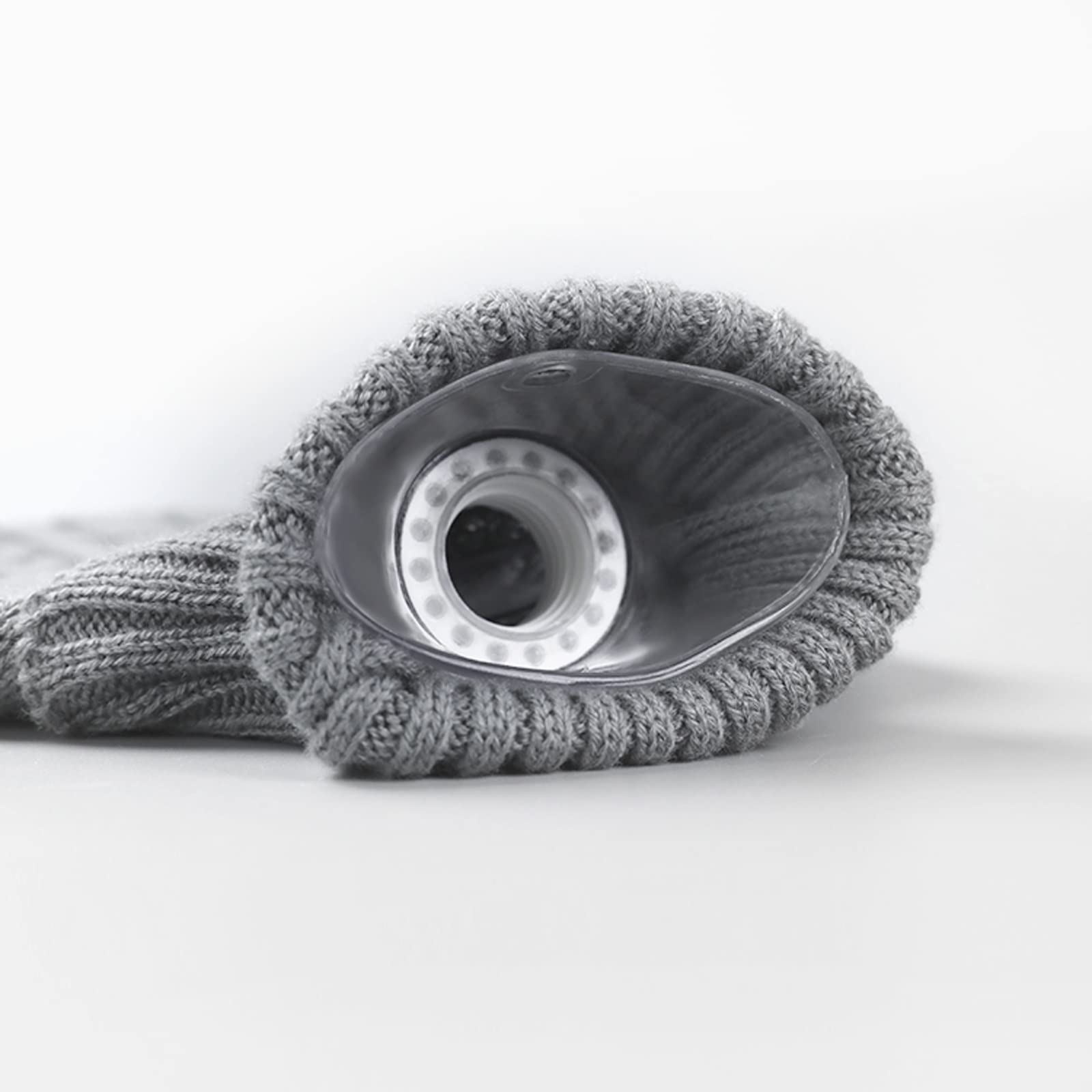 Botella de agua caliente grande CozyKnit con bolsa de seguridad: calidez y protección con estilo