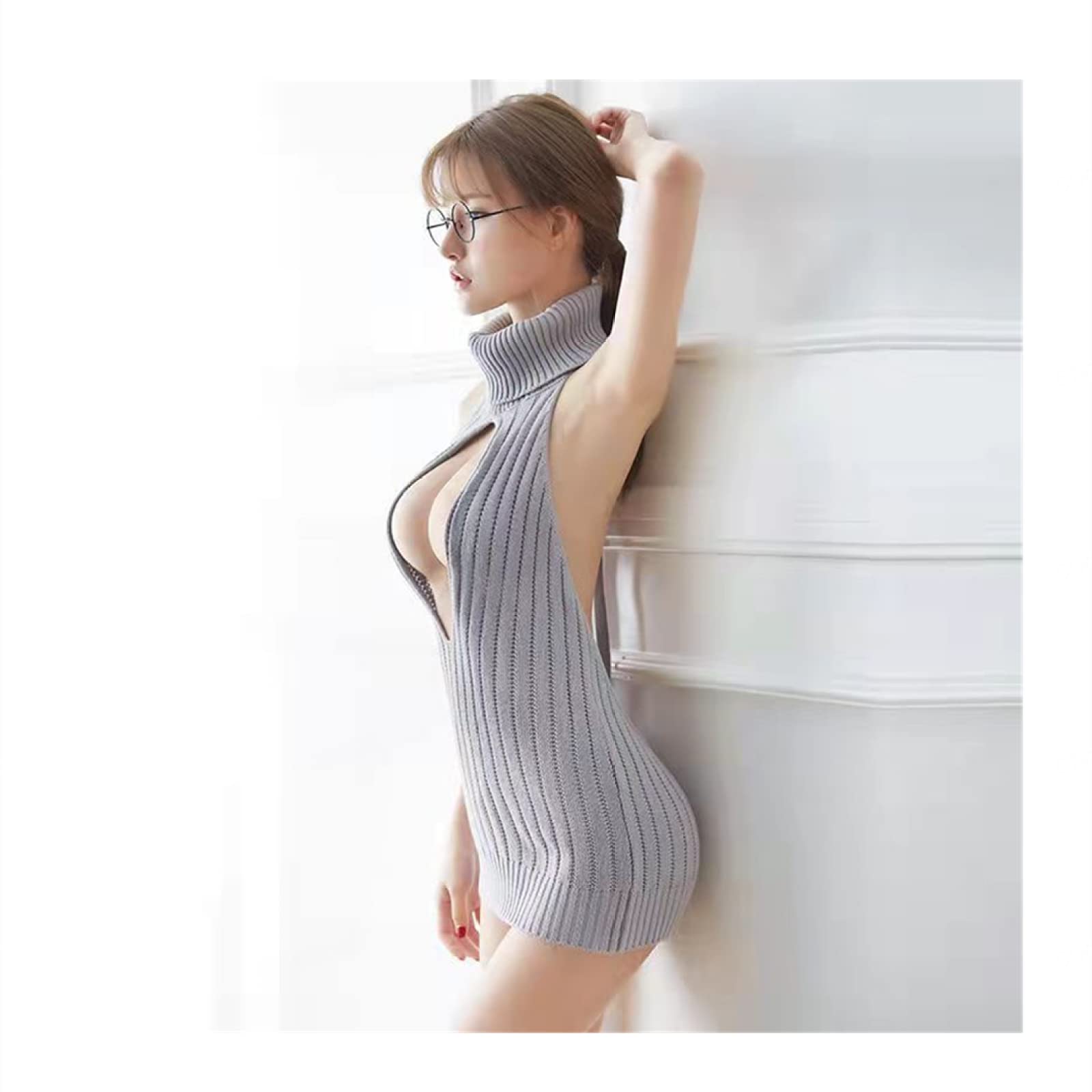 Amazon.co.jp: セクシーこすぷれ過激セット タートルネック