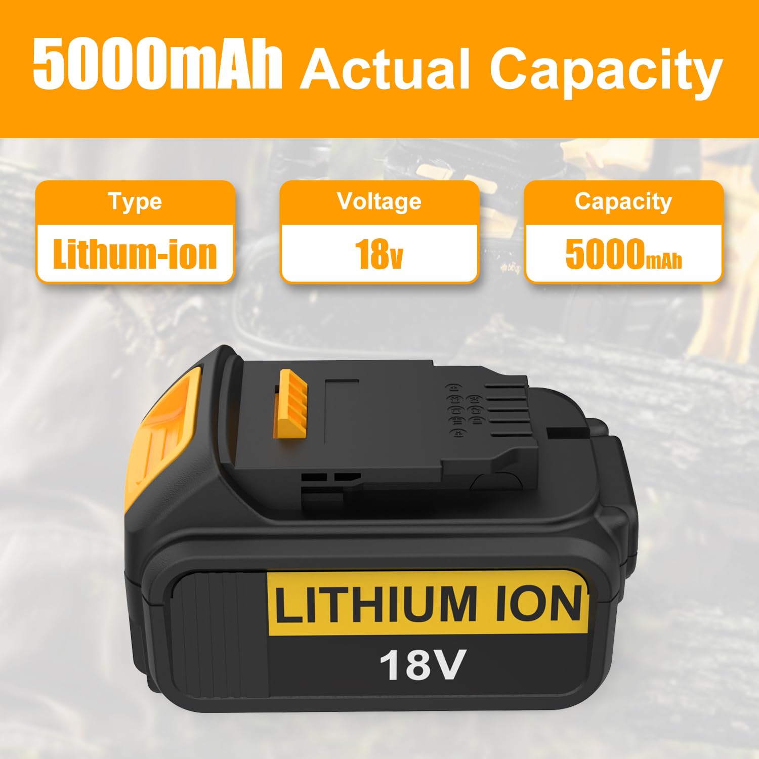 DCB200 Lot de 2 batteries de rechange 18 V 5,0 Ah chargeur 3 A compatibles avec batterie Dewalt DCB180 DCB181 DCB182 DCB184 DCB185 DCB201 DCB204