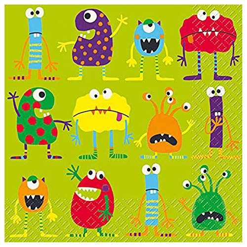 Stewo Monster Servietten Bunt 33 x 33 cm 20 Stück