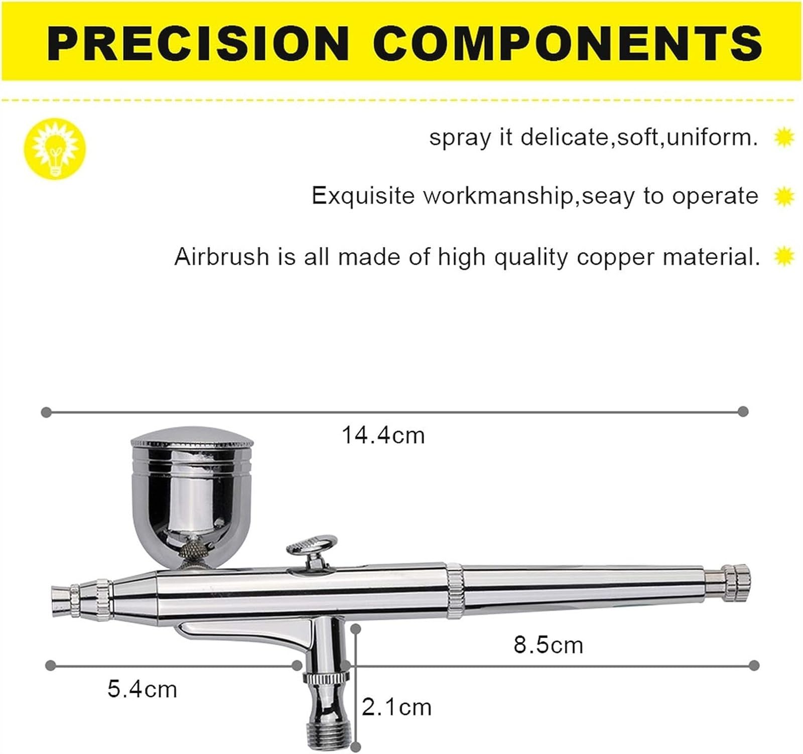 Opryskiwacz farby 0.2/0.3/0.5mm dysze Dual Action Airbrush zestaw kompresora powietrza 7cc/22cc kubek w sprayu aerograf do ręcznie robionych farb do ciast