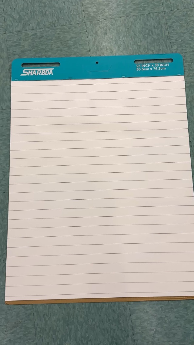 Writing Pad Press Errease Watch Need to write in a straight line? This easel pad is perfect! on ...