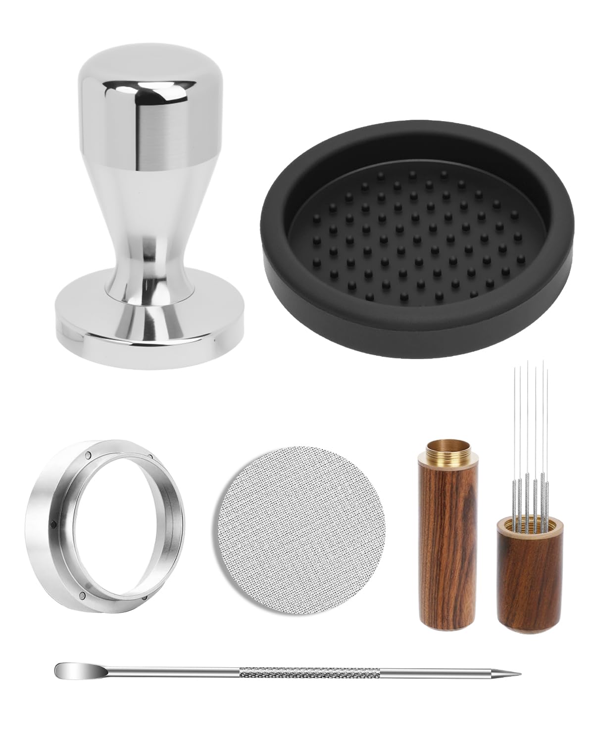 Espresso Accessories Set, 53mm Espresso Tampera &amp; Dosing Funnel
