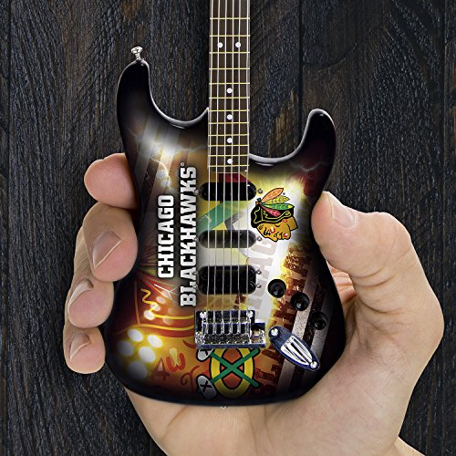 Image of The Sports Vault NHL Unisex Woodrow Guitar NHL Collectible Mini NorthEnder Guitar