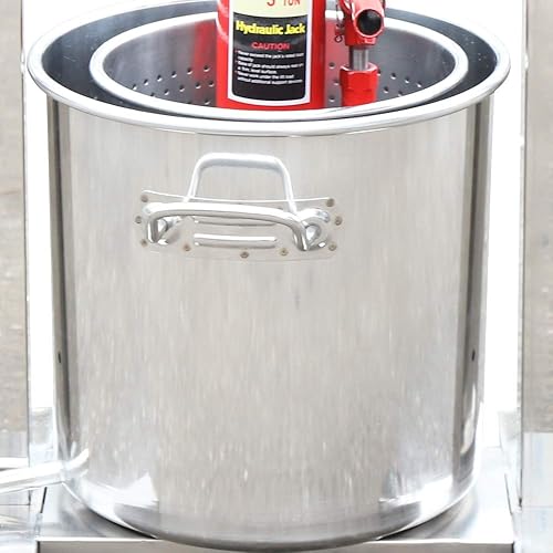 Miniatura 6 de Prensa de frutas de 12 litros, nueva versión más grande de acero inoxidable 304, trituradora de frutas para sidra, vino, uva, prensa de manzana,