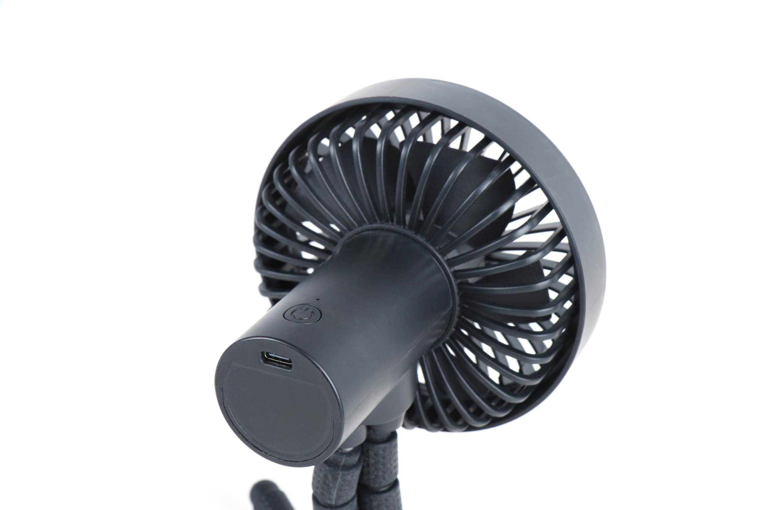 LittleLife USB Rechargeable Buggy Fan, Safe, Flexible, Portable Stroller Fan for Pram Pushchair, Baby, Black, 23.5 x 11 x 10.8 cm - Image 4