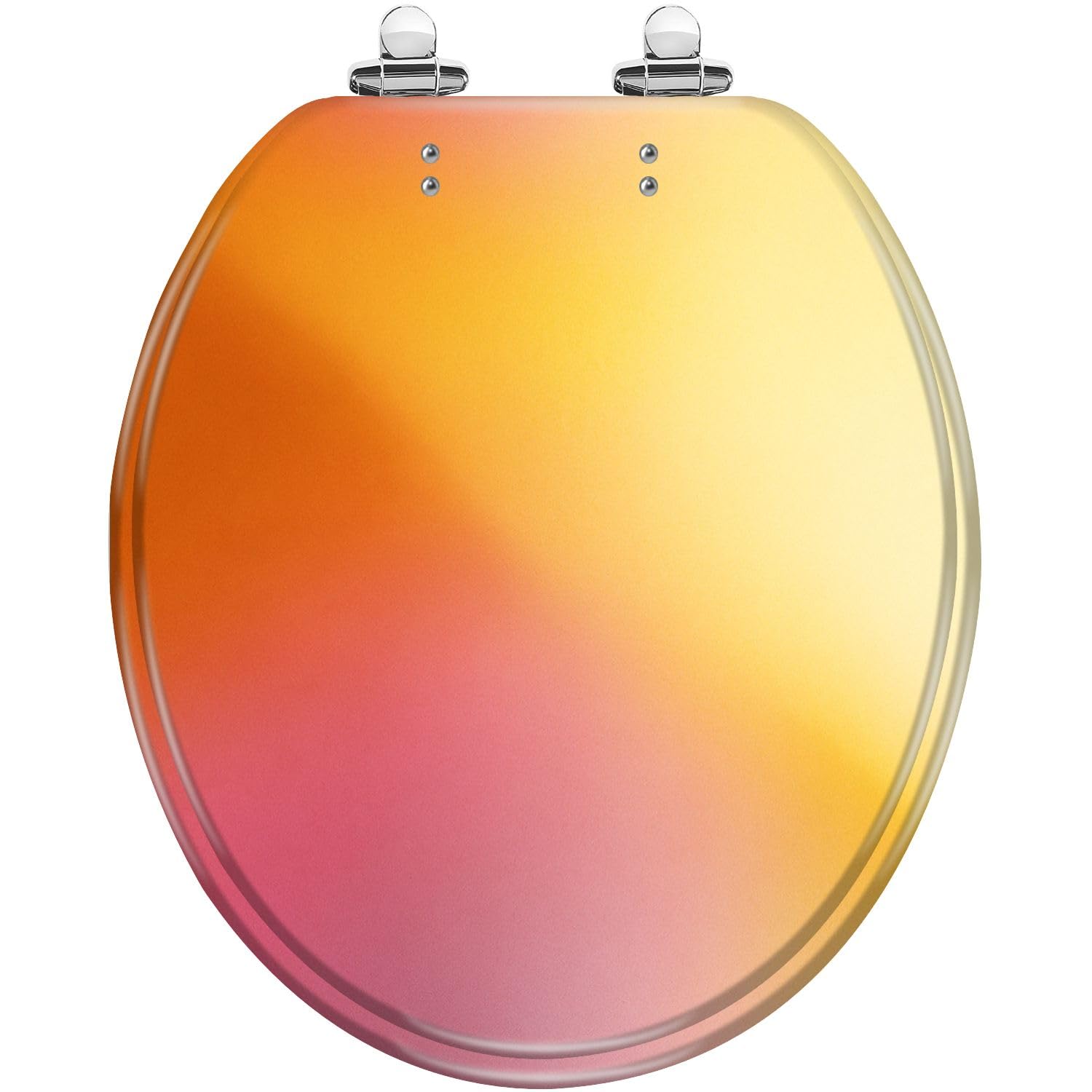 Tazyyzuu Multi7 Woven Resin Toilet Seat With Slow Close Lid And Quick-Release Hinges, Easy To Clean, Round(,16.5X14.5)
