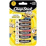 ChapStick Lip Balm, Minions Banana Variety Packs (6 Sticks), Party Favors for Kids, 0.15 Oz Ea