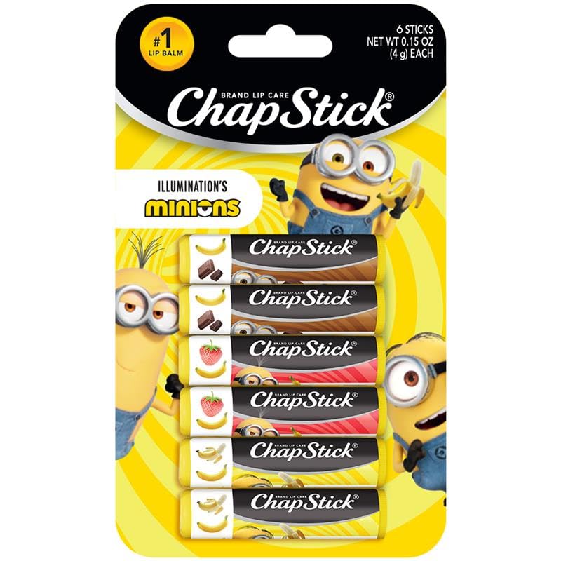 Amazon.com : ChapStick Lip Balm, Minions Banana Variety Pack (6