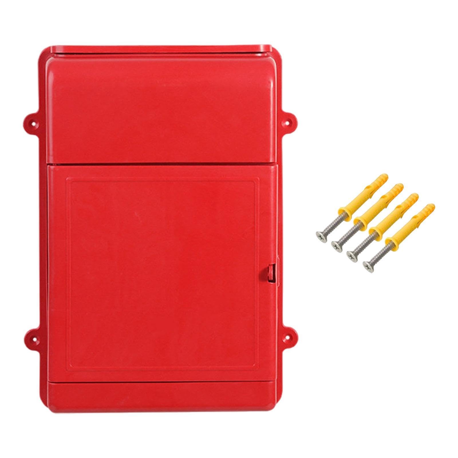 CALANDIS™ Wall Mounted Mailbox Postbox 13.5x10x2.7inch for Customer Center Lightweight Red-image-43