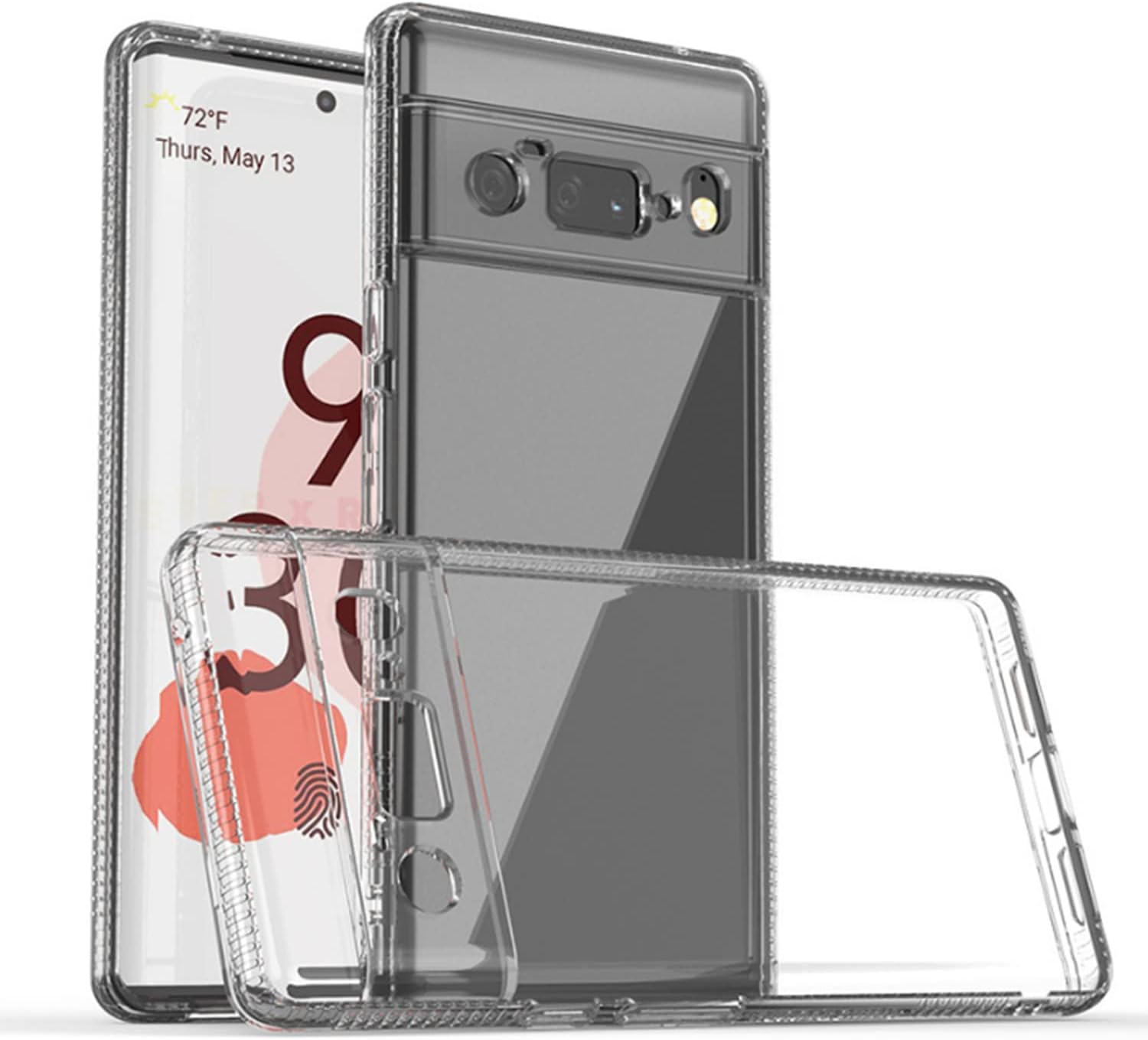 Case Compatible with Google Pixel 6 Pro 5G, Clear Back Case [Non-slip Feel Design] TPU Silicone Gel Thin Case, Anti-scratch Protective Phone Case for Google Pixel 6 Pro