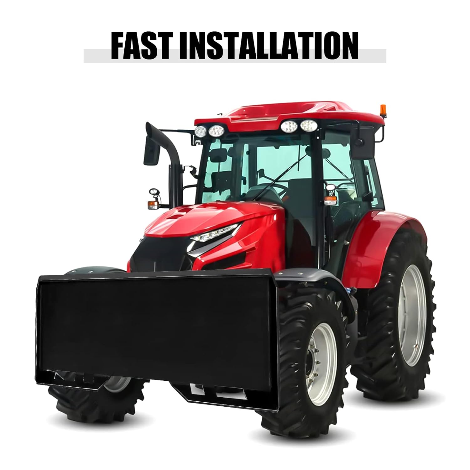 Universal Quick Tach Mount Plate Attachment 1/4" Thick Skid Steer Loader Compatible with Skid Steers or Tractors