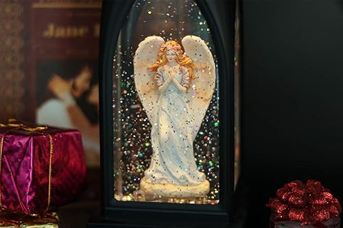 Miniatura 73 de Eldnacele - Linterna navideña musical, de globo, operada con baterías Muñeco de nieve