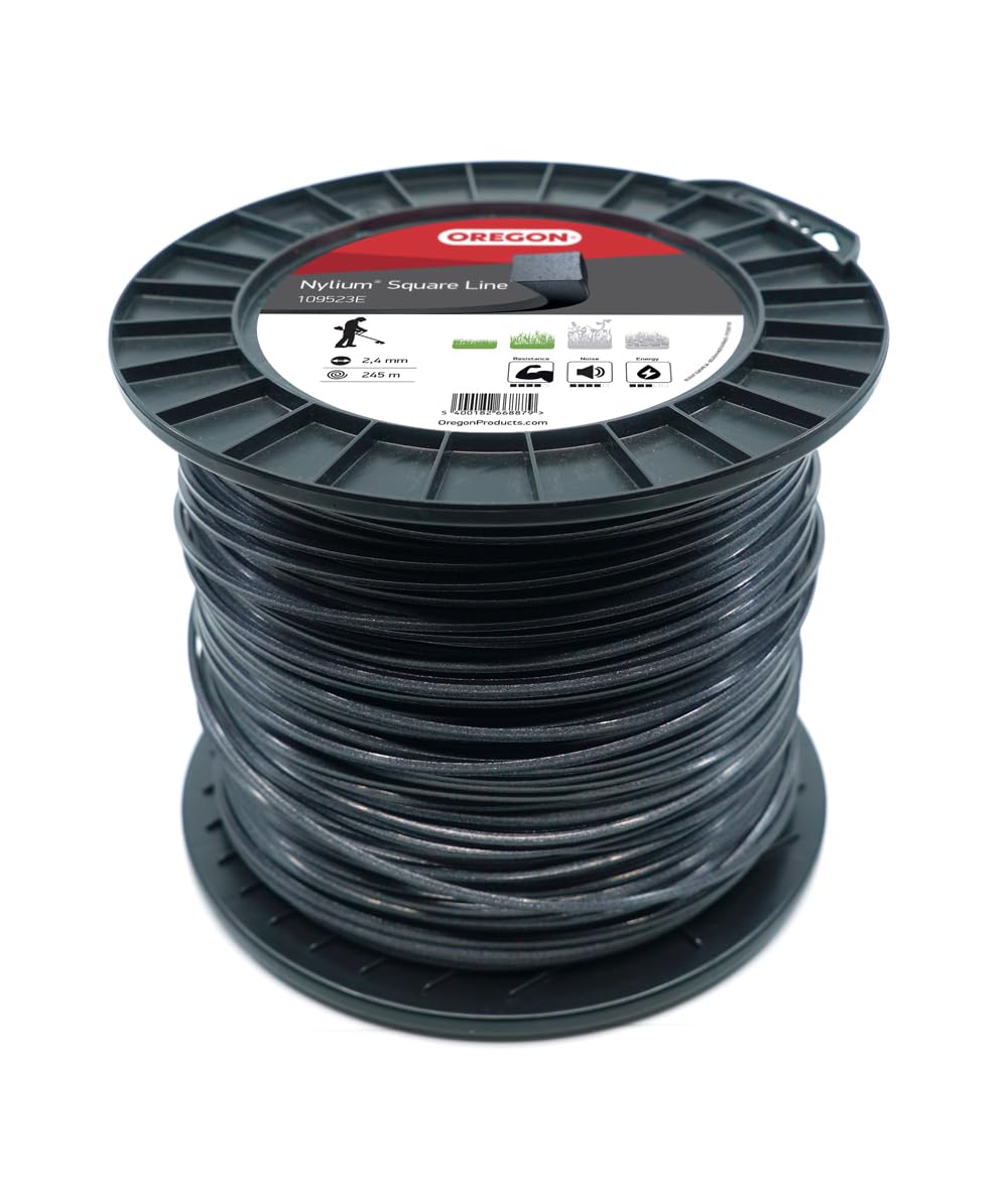Oregon Multicoloured Square Nylium 109523E Heavy Duty Trimmer Line For Dry Vegetation On Rocky Ground - Spool Size 3.26725072284