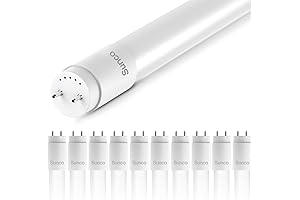 Sunco 10 Pack LED Floresent Style Light, 4FT Replacement Fixture